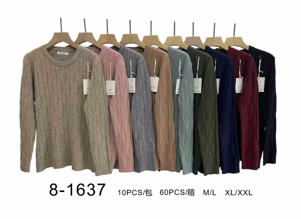 Swetry damskie Roz M/L-XL/XXL, Mix Kolor Paczka 8 szt